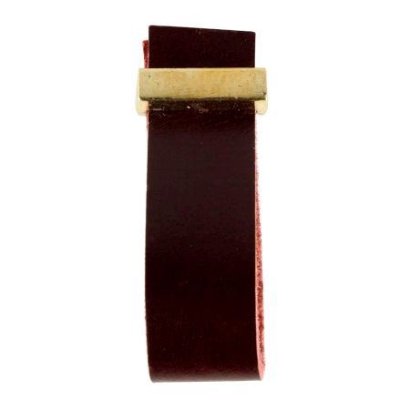 Cherry Faux Leather Pull Knob